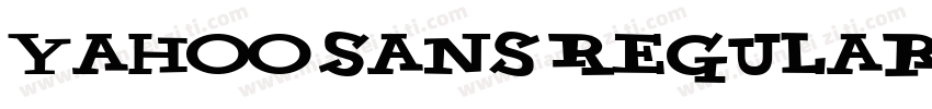 Yahoo Sans Regular字体转换